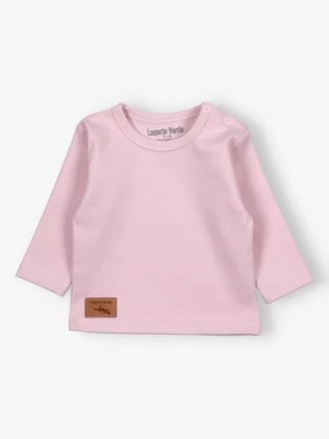 Różowa bluzka niemowlęca bawełniana Lagarto Verde