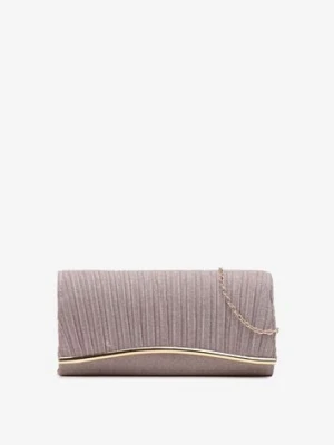 Różowa Brokatowa Torebka Kopertówka z Łańcuszkiem Bobbette