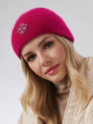 Różowa czapka damska z logo OCHNIK