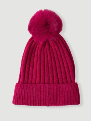 Różowa czapka pomponem Top Secret