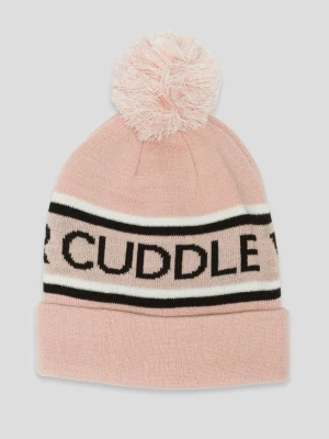 Różowa czapka z pomponem CUDDLE Reporter