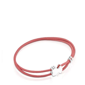 Różowa Elastyczna Bransoletka Sweet Dolls - Tous Rozmiar