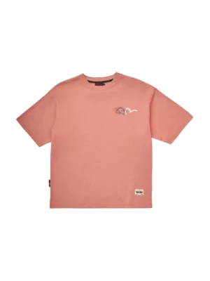 Różowa Godhead Polaroid T-Shirt Evisu