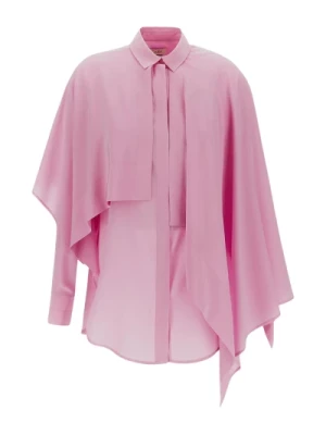 Różowa jedwabna bluzka Quira