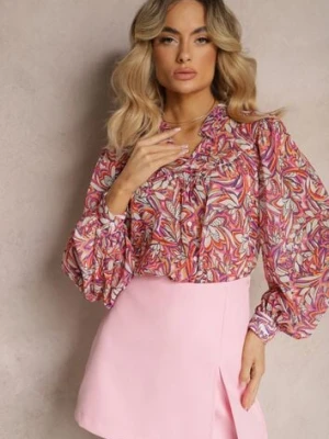 Różowa Koszula Zapinana na Guziki z Długim Rękawem i Mankietami Zolareta retro & icone