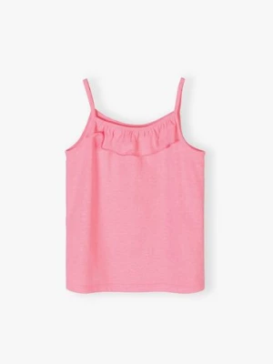 Różowa koszulka dziewczęca na ramiączkach 5.10.15.