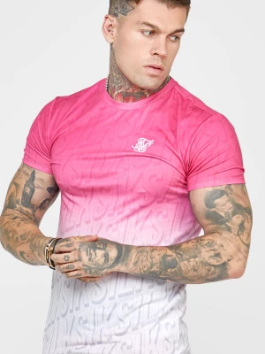 Różowa koszulka Fade Muscle Fit SikSilk