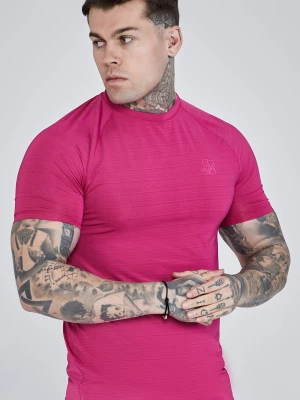 Różowa koszulka męska typu muscle fit SikSilk