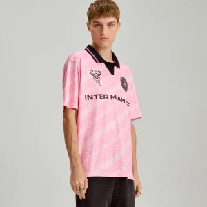 Różowa koszulka z nadrukiem Inter Miami CF House