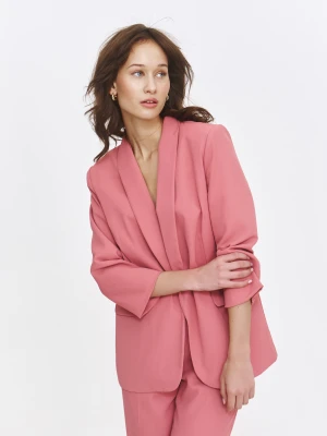 Różowa marynarka z klapami Top Secret