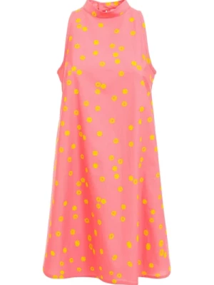 Różowa Mini Sukienka w Groszki Chiara Ferragni Collection