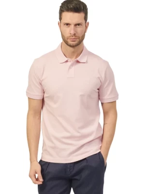 Różowa Polo Passenger Koszulka z Krótkim Rękawem Hugo Boss