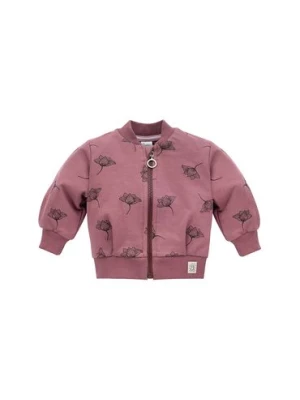 Różowa rozpinana bluza niemowlęca bez kaptura Pinokio
