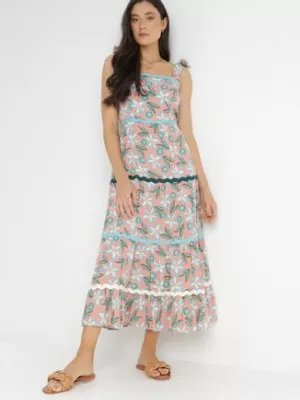 Różowa Sukienka Sofyne rosa