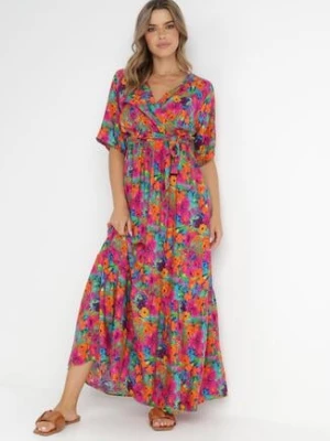 Różowa Sukienka z Wiskozy Cliera cflo