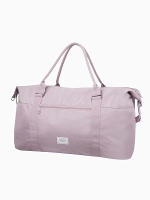 Różowa torba podróżna z regulowanym paskiem Puccini