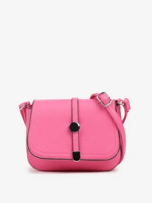 Różowa Torebka Listonoszka Ozdobiona Klapą Dolissea francis