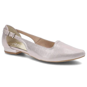 Różowe Baleriny Exquisite Damskie Eleganckie Buty