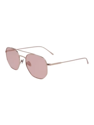 Różowe Brązowe Okulary Przeciwsłoneczne Lacoste
