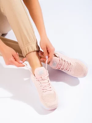 Różowe buty sportowe damskie DK
