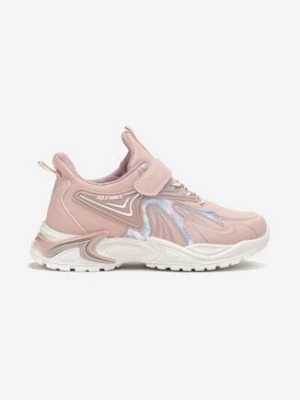 Różowe Buty Sportowe na Rzep Mirvala