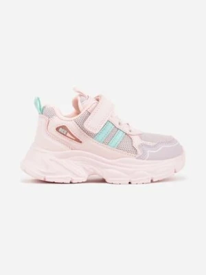 Różowe Buty Sportowe Sneakersy Chunky na Platformie Iasesis clibee