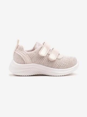 Różowe Buty Sportowe Sneakersy z Siateczki Zapinane na Rzepy Karival
