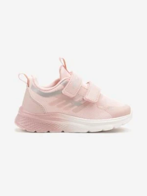 Różowe Buty Sportowe Sneakersy Zapinane na Rzep Lorloti