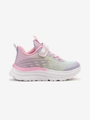 Różowe Buty Sportowe Sneakersy ze Skórzaną Wkładką i Efektem Ombre Maivana
