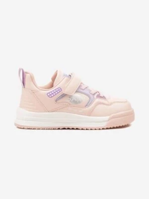 Różowe Buty Sportowe Sneakersy ze Skórzaną Wkładką Mosophoros