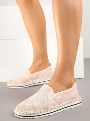 Różowe Espadryle Ozdobione Plecionką Erelitia Seastar