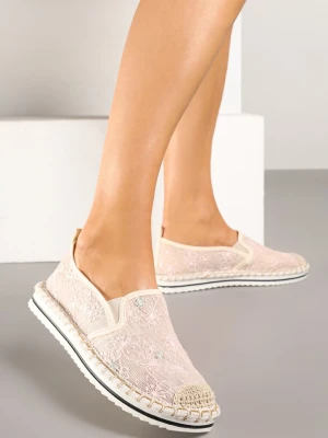 Różowe Espadryle z Ozdobną Plecionką Eranoria Seastar