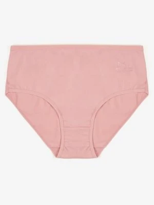 Różowe Gładkie Majtki Figi z Bawełny Idina