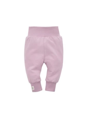Różowe gładkie spodnie niemowlęce Pinokio