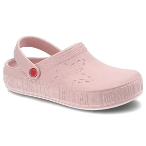 Różowe Klapki Big Star Modne Dziecięce Buty Na Lato