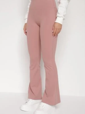 Różowe Legginsy o Kroju Dzwonów z Wysokim Stanem Koritea romee's