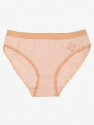 Różowe Majtki z Bawełny Typu Figi Pilliora love magnolia