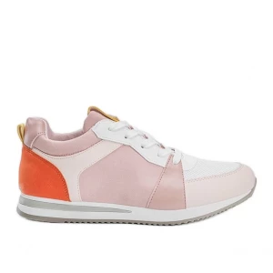 Różowe obuwie sportowe z eko-skóry Elaine Inna marka