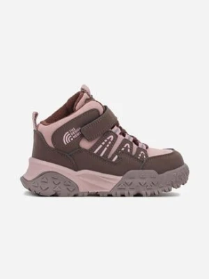 Różowe Ocieplone Botki Sportowe Stylizowane na Sneakersy Mevinadea