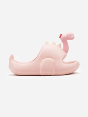 Różowe Płaskie Piankowe Klapki z Bajkowym Motywem Nestalee