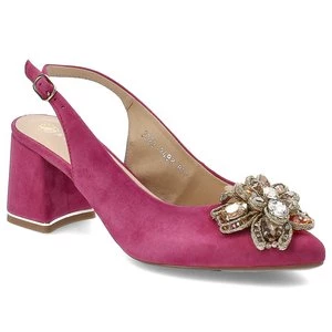 Różowe Sandały Armodo Eleganckie Obuwie Damskie
