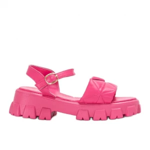 Różowe sandały na platformie Ferlandi Inna marka