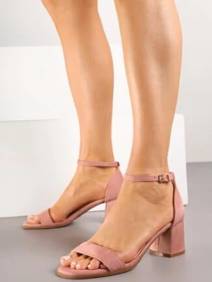 Różowe Sandały Vices na Obcasie w Klasycznym Stylu Sarmeira