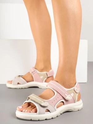 Różowe Sandały Vices z Ozdobną Perforacją Reitoria