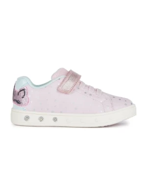 Różowe Skylin Sneakers dla dziewczynek Geox
