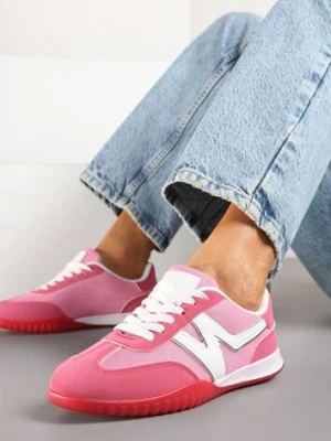 Różowe Sneakersy Klasyczne Tenisówki Istia fiori&spinc