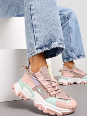 Różowe Sneakersy Orilea