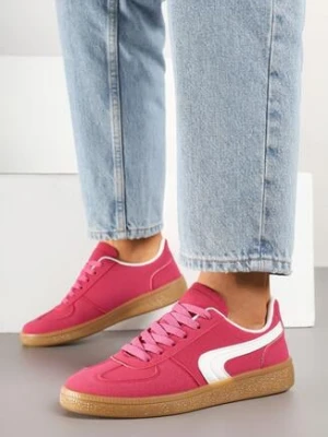 Różowe Sneakersy w Stylu Klasycznych Tenisówek Ahleria