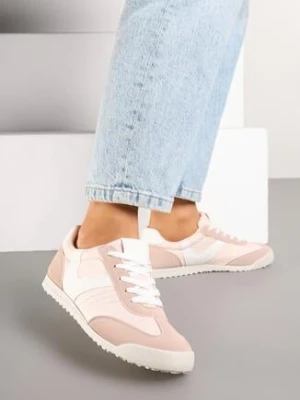 Zdjęcie produktu Różowe Sneakersy w Stylu Kultowych Tenisówek Felandris