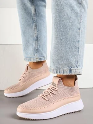 Różowe Buty Sportowe Sneakersy z Elastycznym Cholewkami Liovanya gogo gogo
